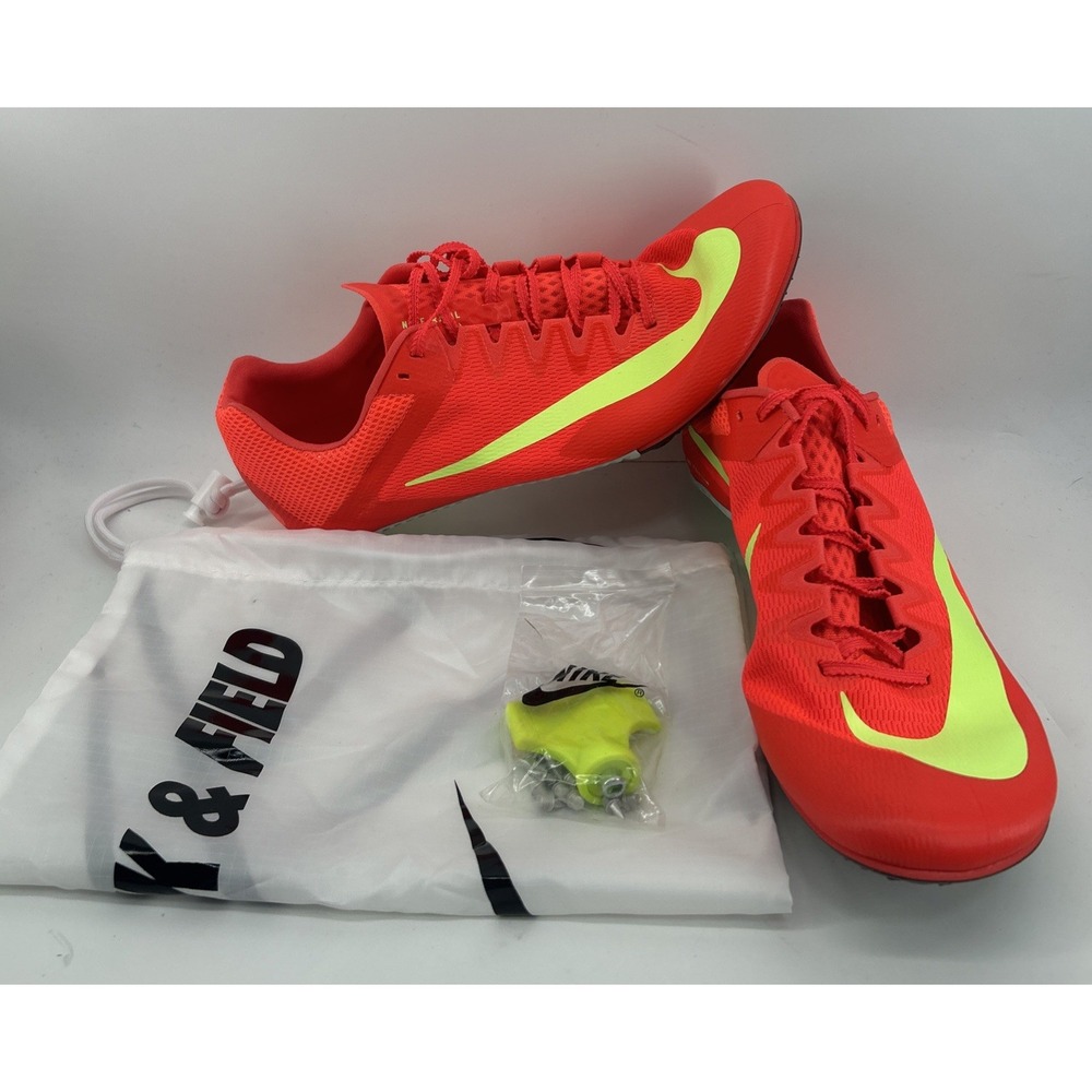 Nike Zoom Rival Sprint Bright Crimson Track Spikes W/ Bag Men's 14 WM's 15.5 NEW